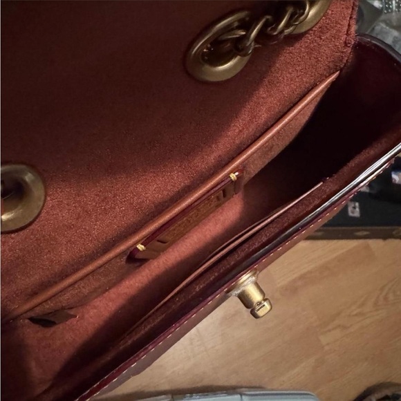 Coach Mini Tea rose Madison Purse in Tan/Brown - Picture 2 of 4